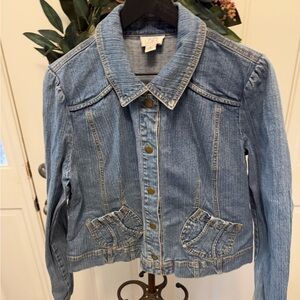 Loft Semi Cropped Jean Jacket 14 XL